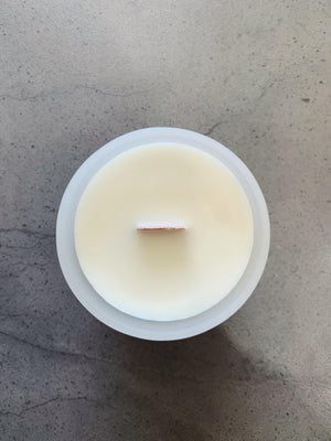 Orange Calcite Infused Beesoy Candle