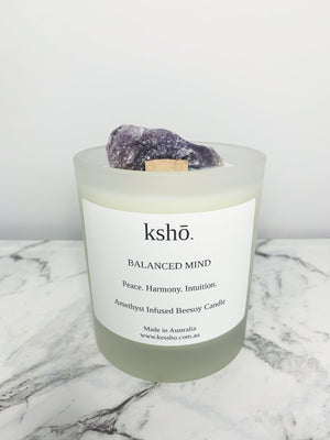 Amethyst Infused Beesoy Candle candle kesshō 